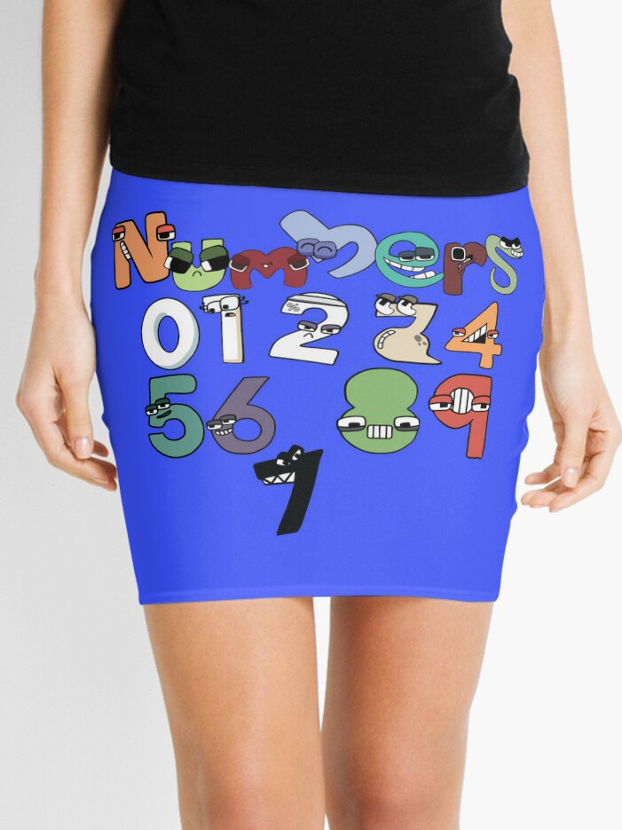 Number Alphabet Lore  Mini Skirt for Sale by TheBullishRhino