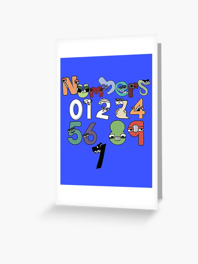 Number Lore 0-9 Numbers  Sticker for Sale by TheBullishRhino