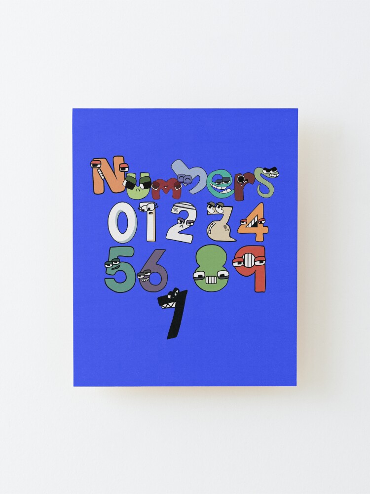 Number Lore 0-9 Numbers  Sticker for Sale by TheBullishRhino