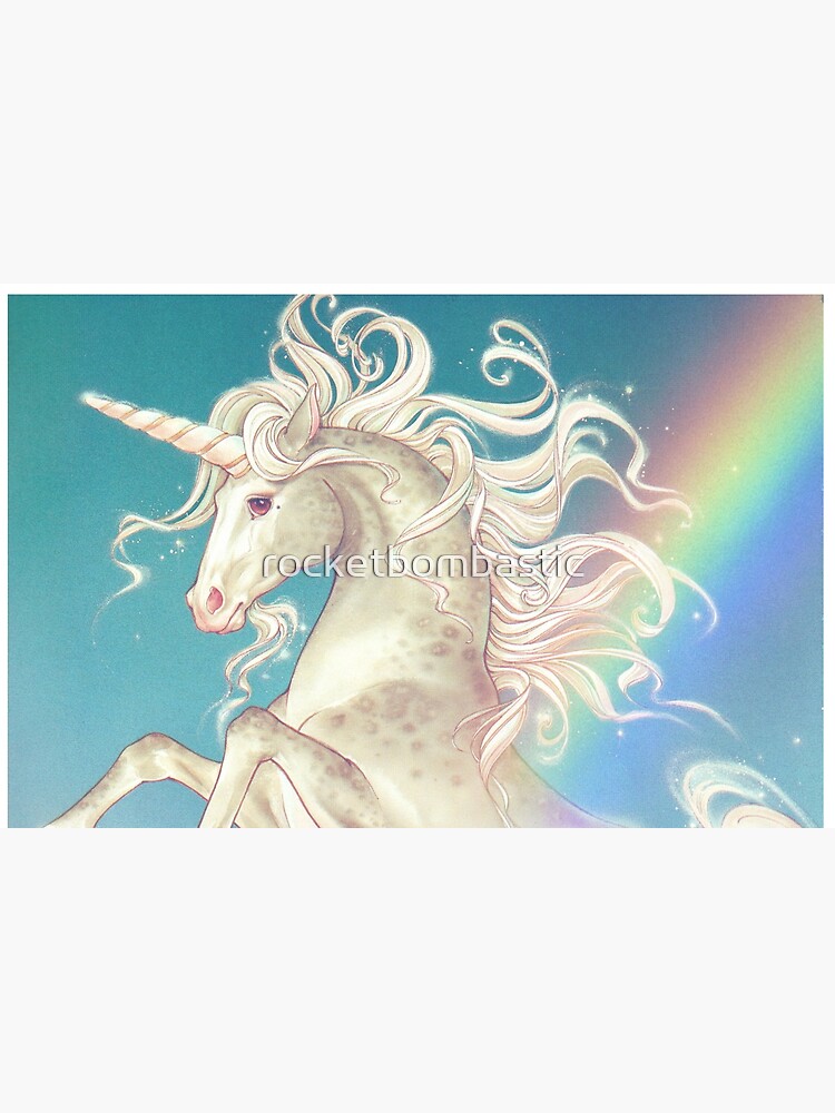Vintage Rainbow Unicorn by rocketbombastic
