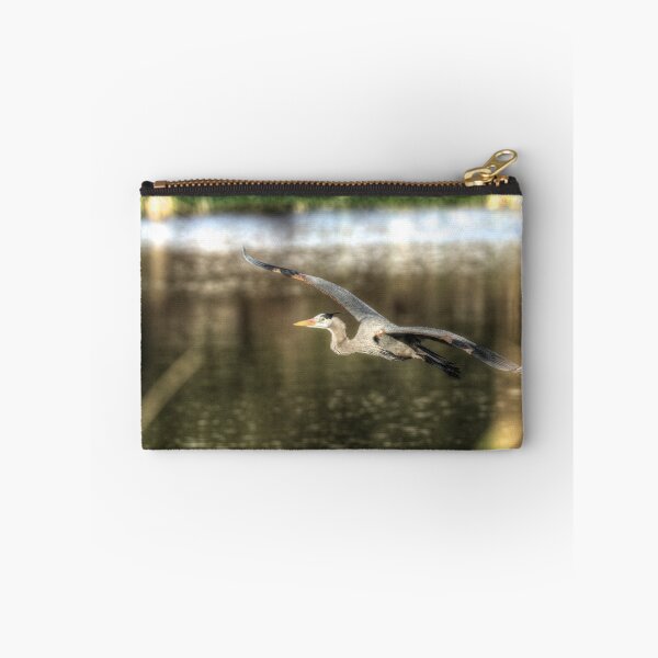 Item preview, Great Blue Heron flying overwater designed and sold by jvoweaver.