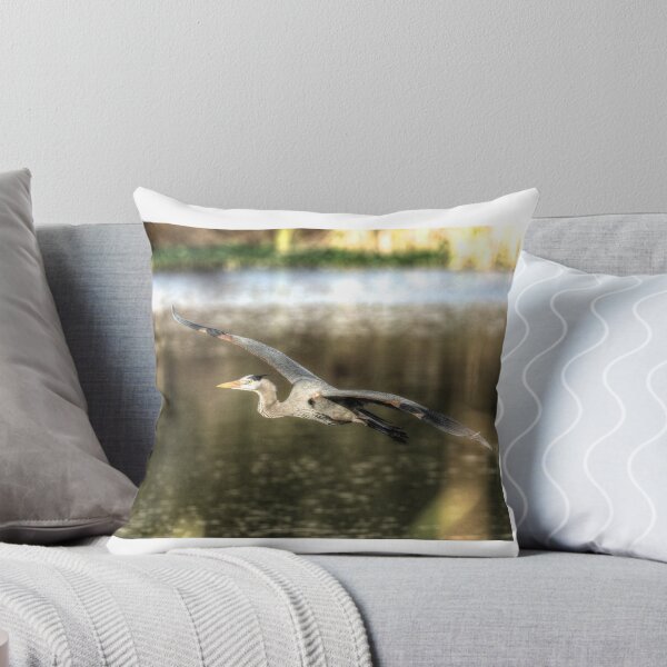Item preview, Great Blue Heron flying overwater designed and sold by jvoweaver.