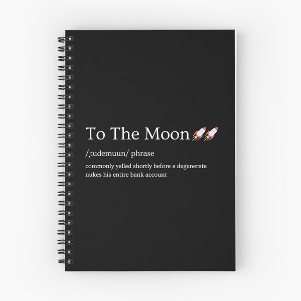 Item preview, To The Moon Definition Stonks Wall Street Meme designed and sold by MillennialMemer.