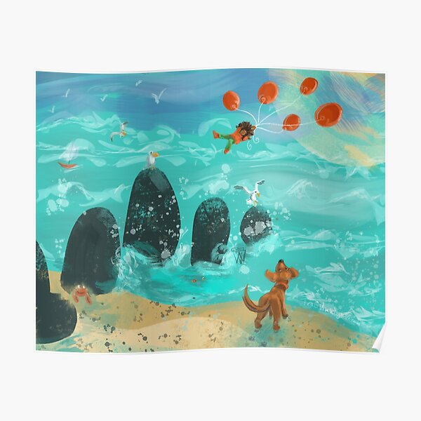 Balloon Lift Off 3, Out to Sea Poster