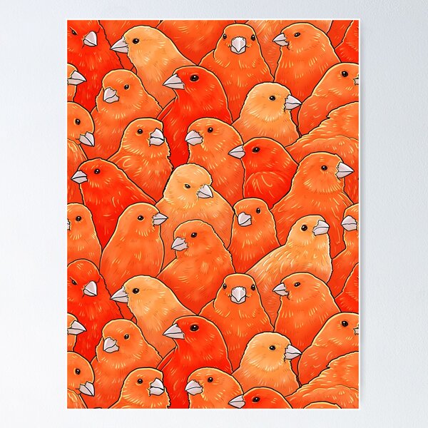 Item preview, Red Factor Canary Pattern designed and sold by MaratusFunk.