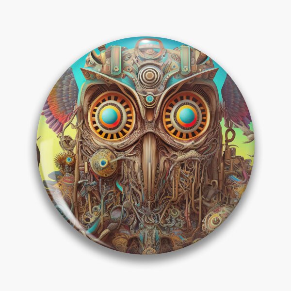 Item preview, psychedelic owl designed and sold by IA-Power.