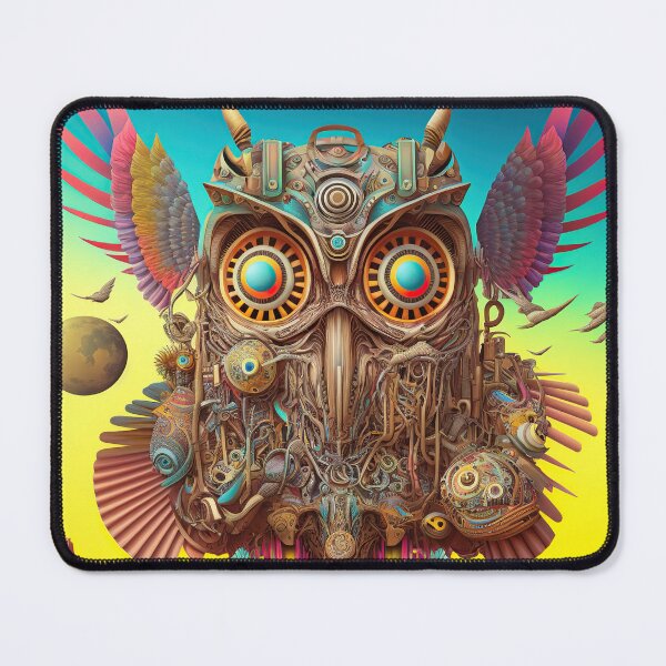 Item preview, psychedelic owl designed and sold by IA-Power.
