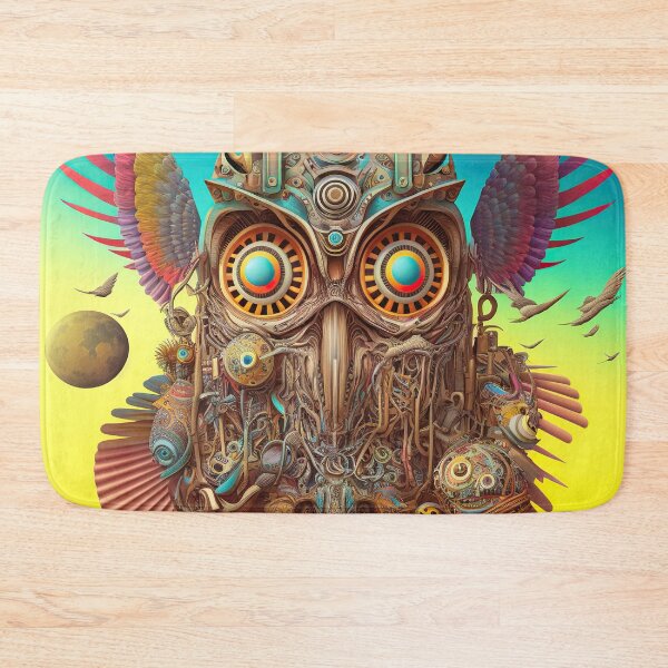Item preview, psychedelic owl designed and sold by IA-Power.