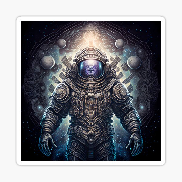 Artikel-Vorschau von Alien Astronaut Version 1, designt und verkauft von PM-Artistic.
