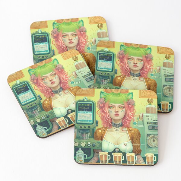 Item preview, Cat Woman Serving Cafes designed and sold by IA-Power.