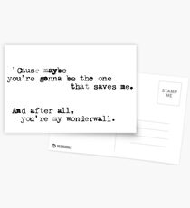 wonderwall Postcards