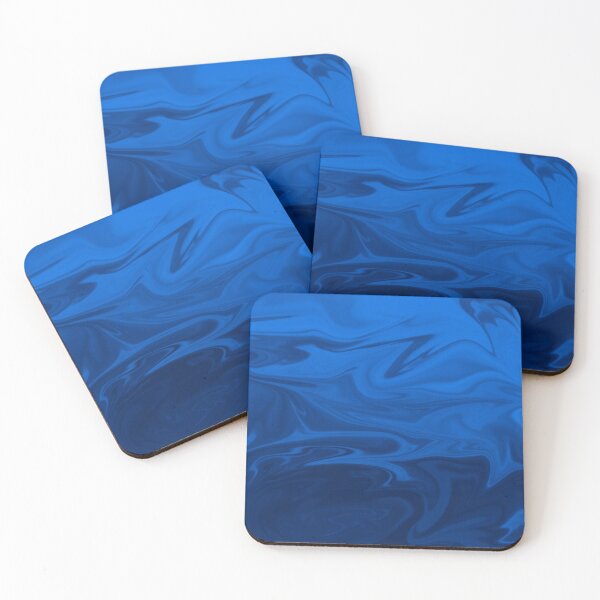 Item preview, Different Blues Liquid Art. Liquid Marble. Abstract Design. designed and sold by Jason123za.