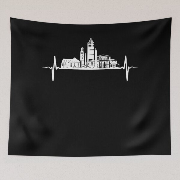 Item preview, Darmstadt Heartbeat Gift Gift Darmstadt Skyline designed and sold by 1681830934131.