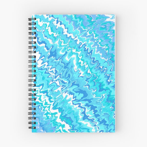 Item preview, Modern Liquid Swirl Abstract Pattern Vibrant Neon Blue, Blue Tones Multicolor Design designed and sold by theprintedclub.
