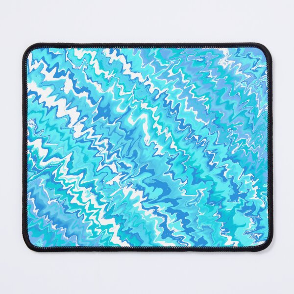 Item preview, Modern Liquid Swirl Abstract Pattern Vibrant Neon Blue, Blue Tones Multicolor Design designed and sold by theprintedclub.