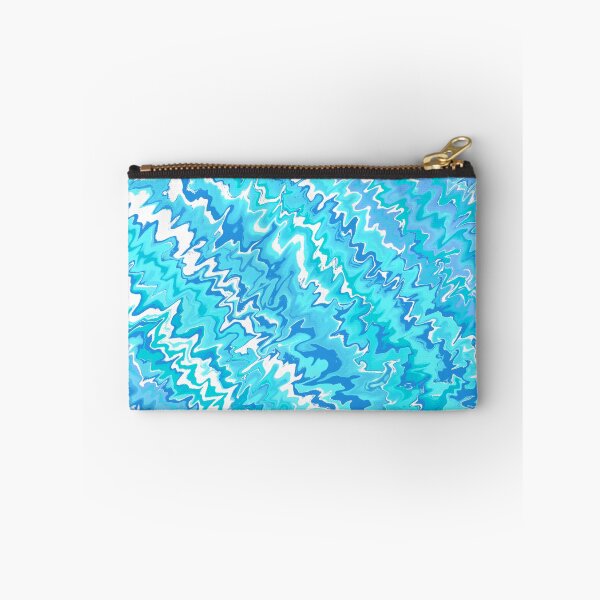 Item preview, Modern Liquid Swirl Abstract Pattern Vibrant Neon Blue, Blue Tones Multicolor Design designed and sold by theprintedclub.