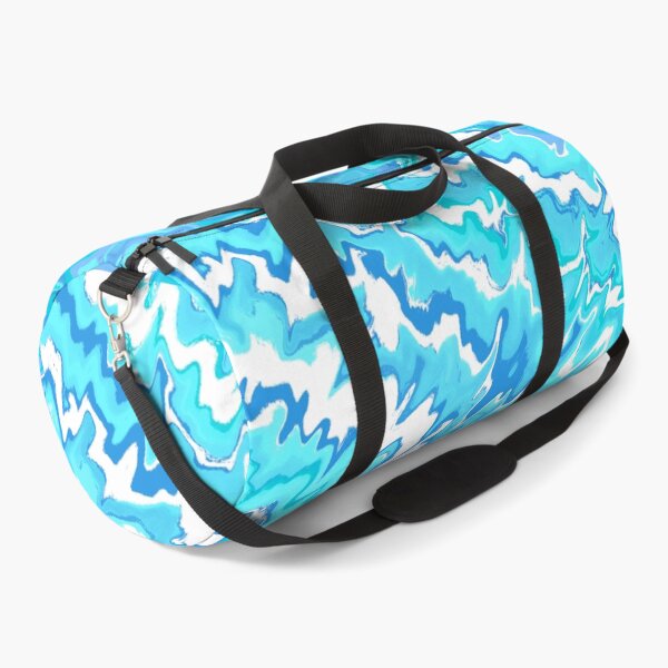 Item preview, Modern Liquid Swirl Abstract Pattern Vibrant Neon Blue, Blue Tones Multicolor Design designed and sold by theprintedclub.