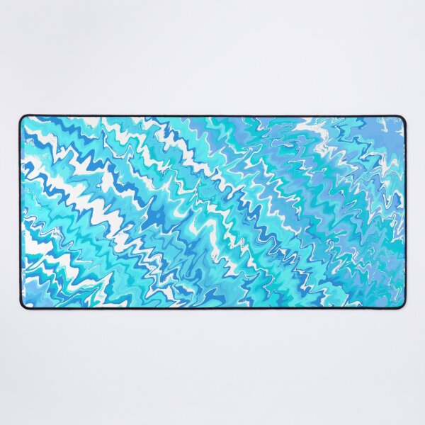 Item preview, Modern Liquid Swirl Abstract Pattern Vibrant Neon Blue, Blue Tones Multicolor Design designed and sold by theprintedclub.