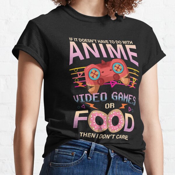 Vista previa del artículo con la obra «Anime Gaming Comida», diseñado y vendido por CoolOldStyled.
