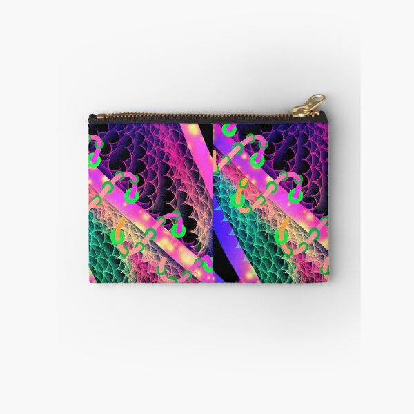Item preview, vibrant neon summer fractal frills and waves designed and sold by neonmoonwaves.