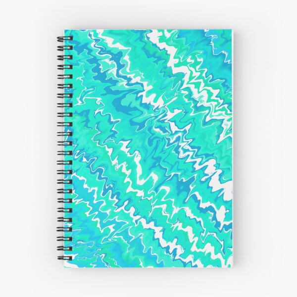 Item preview, Modern Liquid Swirl Abstract Pattern Vibrant Neon Blue, Turquoise Tone Multicolor Design designed and sold by theprintedclub.