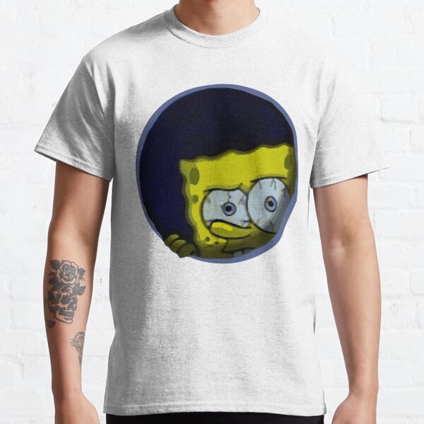 Vista previa del artículo con la obra «Bob Esponja asomándose por la ventana», diseñado y vendido por CoolOldStyled.