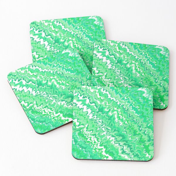 Item preview, Modern Liquid Swirl Abstract Pattern Vibrant Neon Green, Green Tones Multicolor Design designed and sold by theprintedclub.