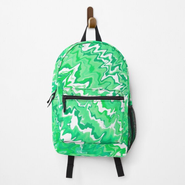 Item preview, Modern Liquid Swirl Abstract Pattern Vibrant Neon Green, Green Tones Multicolor Design designed and sold by theprintedclub.