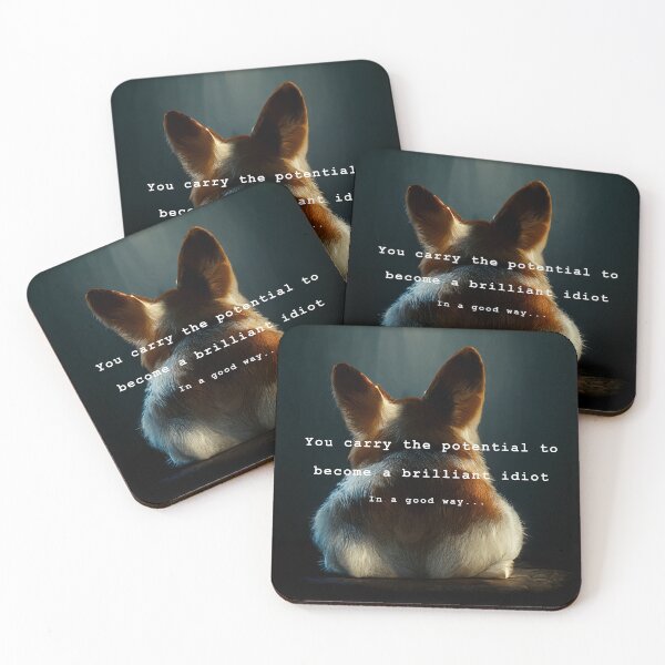 Item preview, Corgi Art with Toxic Funny Dog Quotes by Rude Kitten Designs designed and sold by rudekitten.