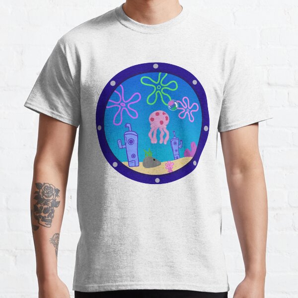 Vista previa del artículo con la obra «Ojo de buey de Bob Esponja», diseñado y vendido por CoolOldStyled.