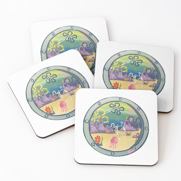 Item preview, spongebob window with landscape designed and sold by CoolOldStyled.