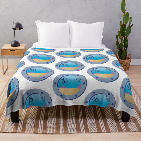 Vista previa del artículo con la obra «ventana de bob esponja con paisaje», diseñado y vendido por CoolOldStyled.