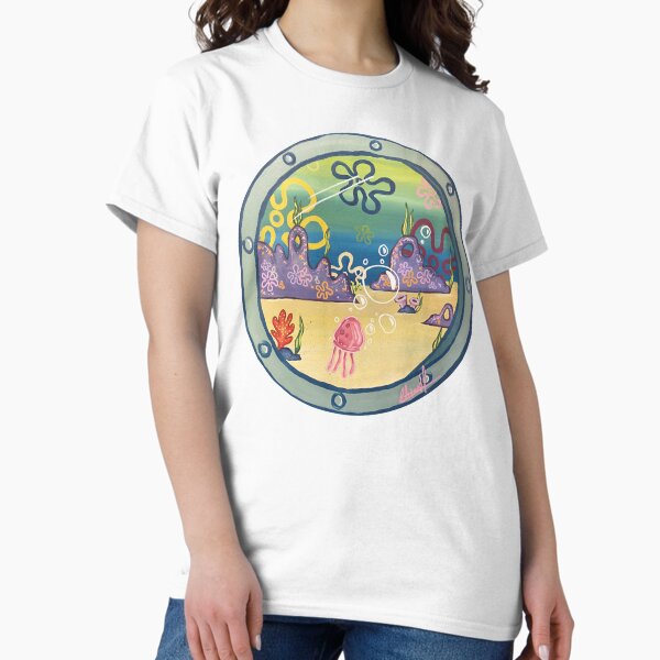 Item preview, spongebob window with landscape designed and sold by CoolOldStyled.