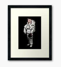 Space Pit Bull Terrier Hoodie Framed Print