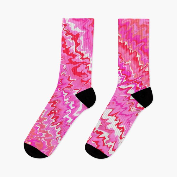 Item preview, Modern Liquid Swirl Abstract Pattern Vibrant Neon Red, Orange and Pink, Pink Tones and Orange Tones Multicolor Design designed and sold by theprintedclub.