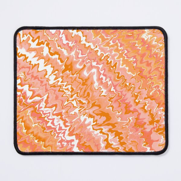 Item preview, Modern Liquid Swirl Abstract Pattern Vibrant Neon Orange, Orange Tones Multicolor Design designed and sold by theprintedclub.