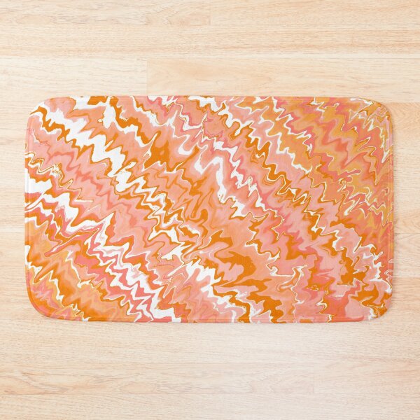 Item preview, Modern Liquid Swirl Abstract Pattern Vibrant Neon Orange, Orange Tones Multicolor Design designed and sold by theprintedclub.