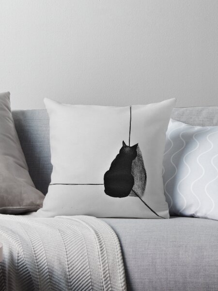 Vista previa del artículo con la obra «Esquina gatito», diseñado y vendido por hourglassart.
