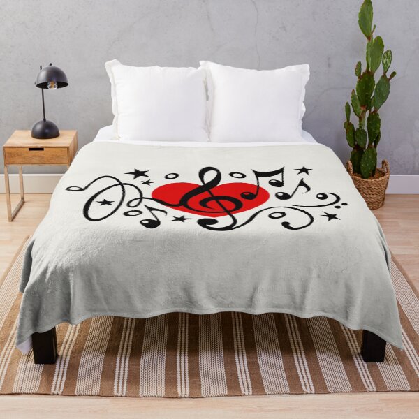 Item preview, MUSIC HEART, Music Notes, Treble Bass Clef, Choir, Festival designed and sold by boom-art.