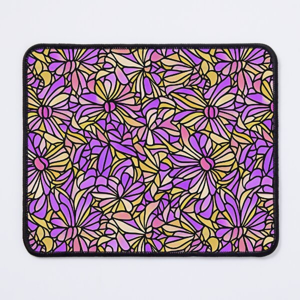 Item preview, Pastel lilac, yellow, rose flowers seamless, tiling organic pattern designed and sold by Langemark Pens.