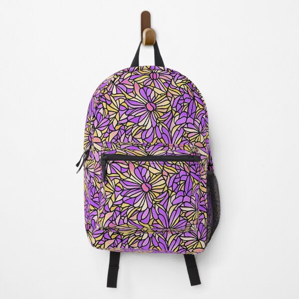 Item preview, Pastel lilac, yellow, rose flowers seamless, tiling organic pattern designed and sold by Langemark Pens.