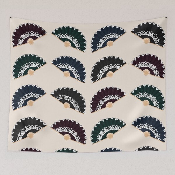Item preview, Hand Fan Colorful Pattern  designed and sold by Sweta Dey.
