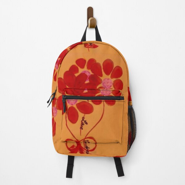 Item preview, Red Daisies on Mustard Love Kindness designed and sold by IvaRenee.