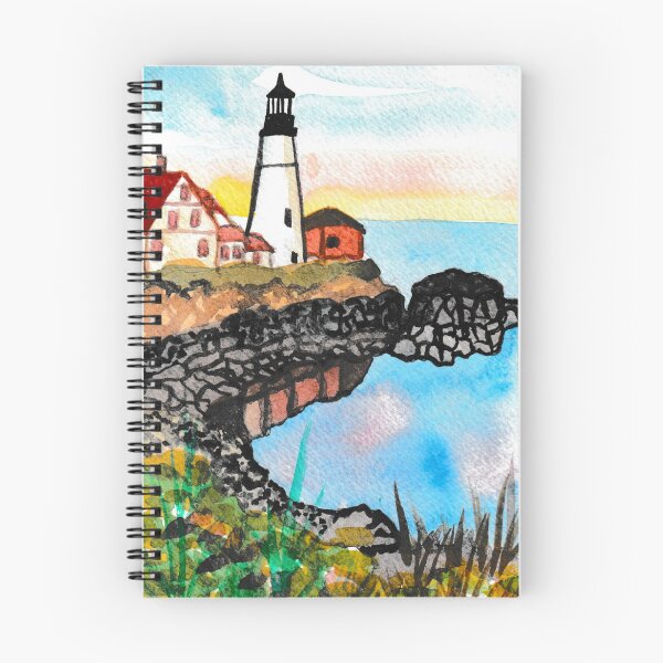 Item preview, Watercolor Lighthouse Painting designed and sold by Niina  Niskanen.