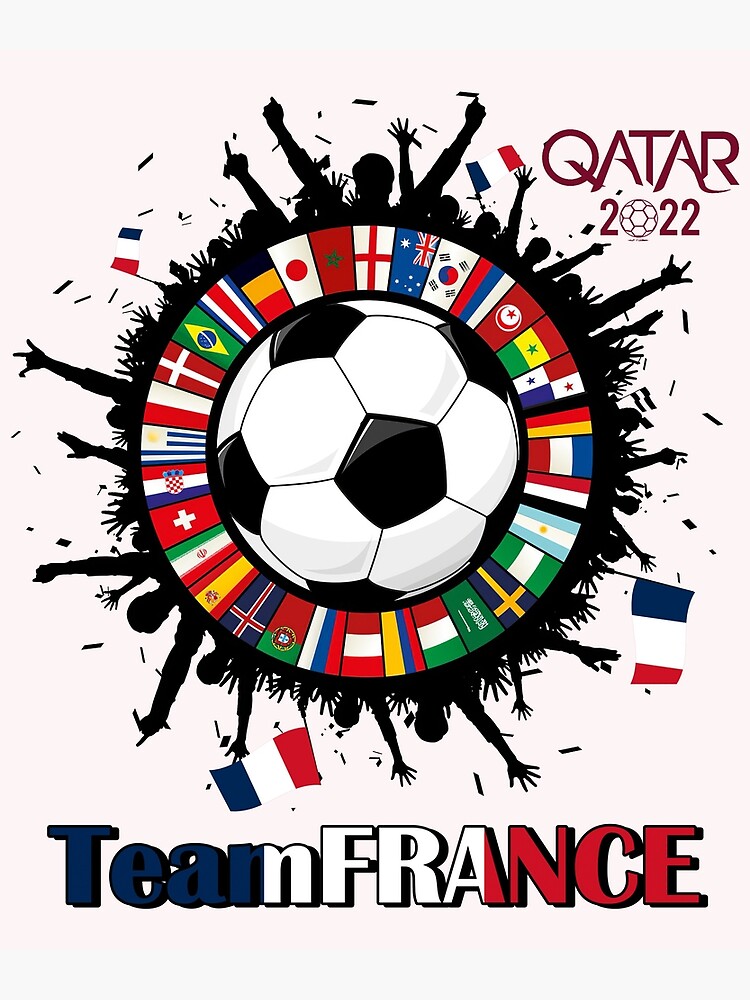 Fanion Équipe De France De Football - Coupe Du Monde 2022 (Qatar) - 7 Matchs