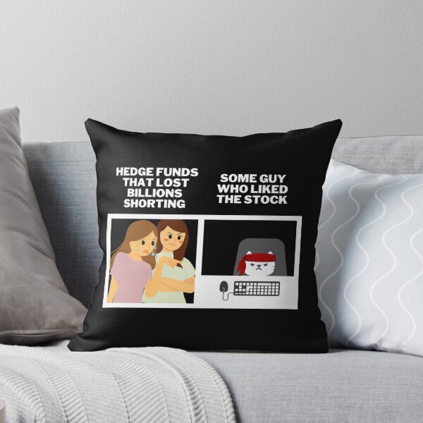 Item preview, Hedge Funds Angry At Roaring Kitty and Wallstreetbets - Stocks Gamestonk Finance Meme (white) designed and sold by MillennialMemer.