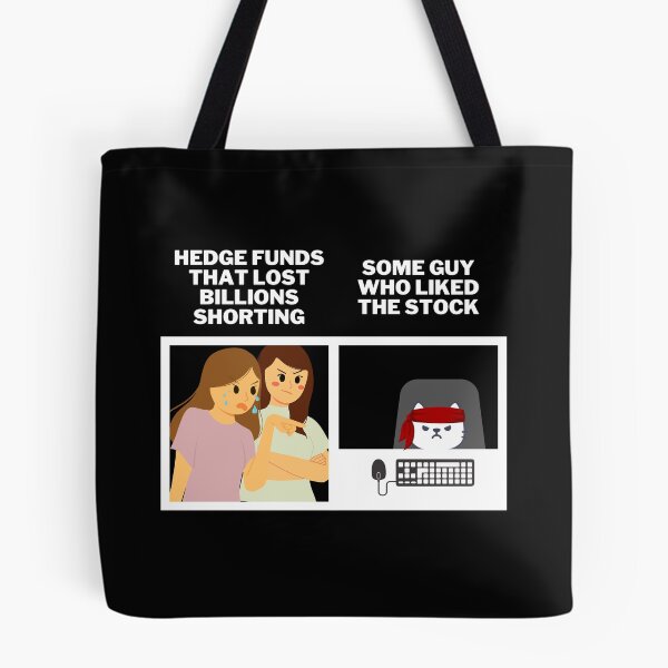Item preview, Hedge Funds Angry At Roaring Kitty and Wallstreetbets - Stocks Gamestonk Finance Meme (white) designed and sold by MillennialMemer.