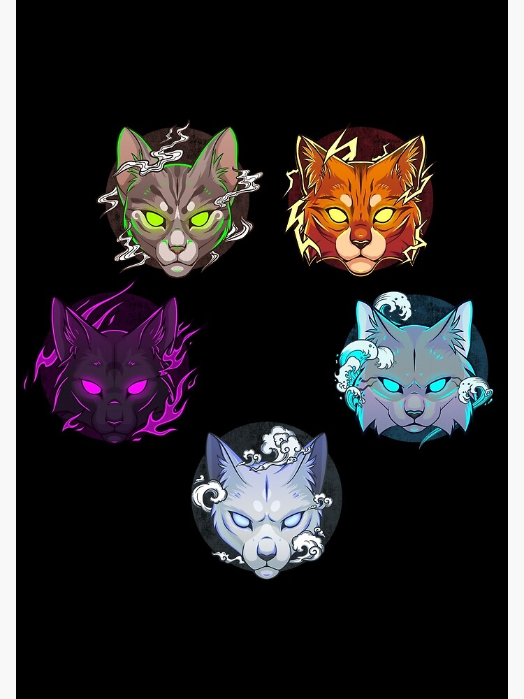 Warrior cats color wheel Poster for Sale by Gekkozilla