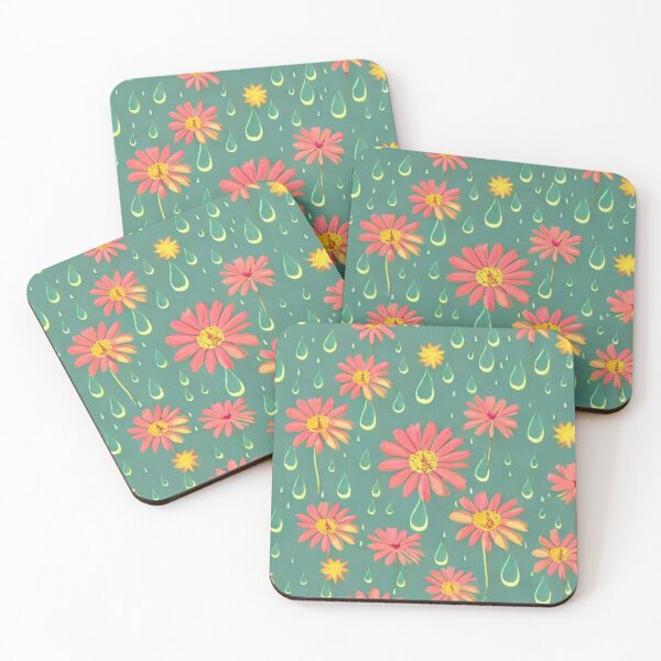 Item preview, Floral Water Droplets Pattern designed and sold by zenitrameilatan.