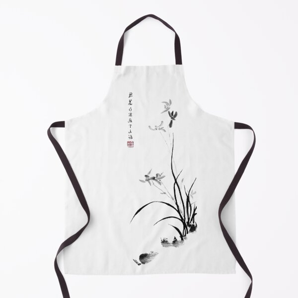 Item preview, Chinese Orchid - bw designed and sold by Birgit Moldenhauer.